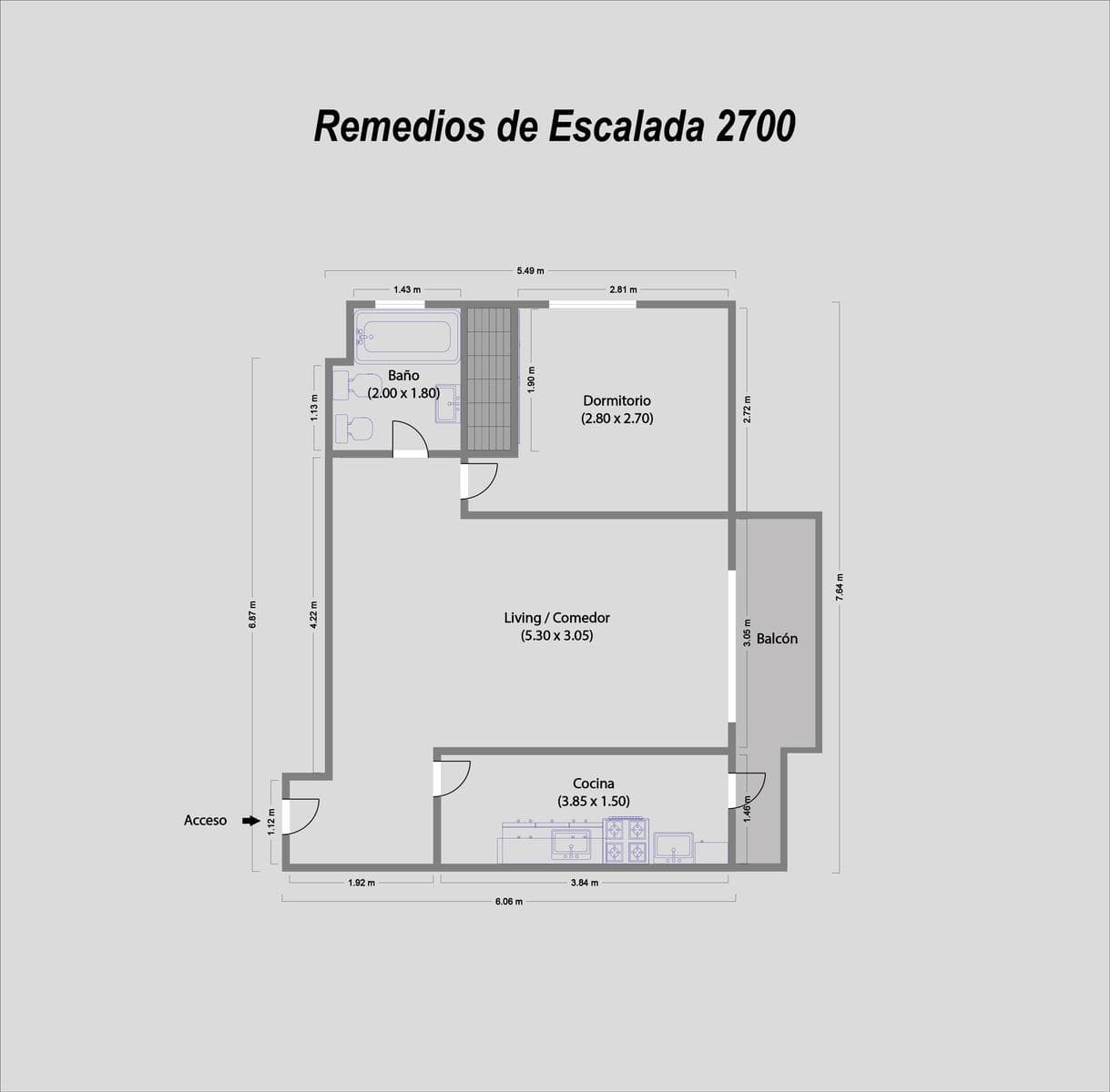 2-ROOM APARTMENT FOR SALE IN VILLA SANTA RITA.