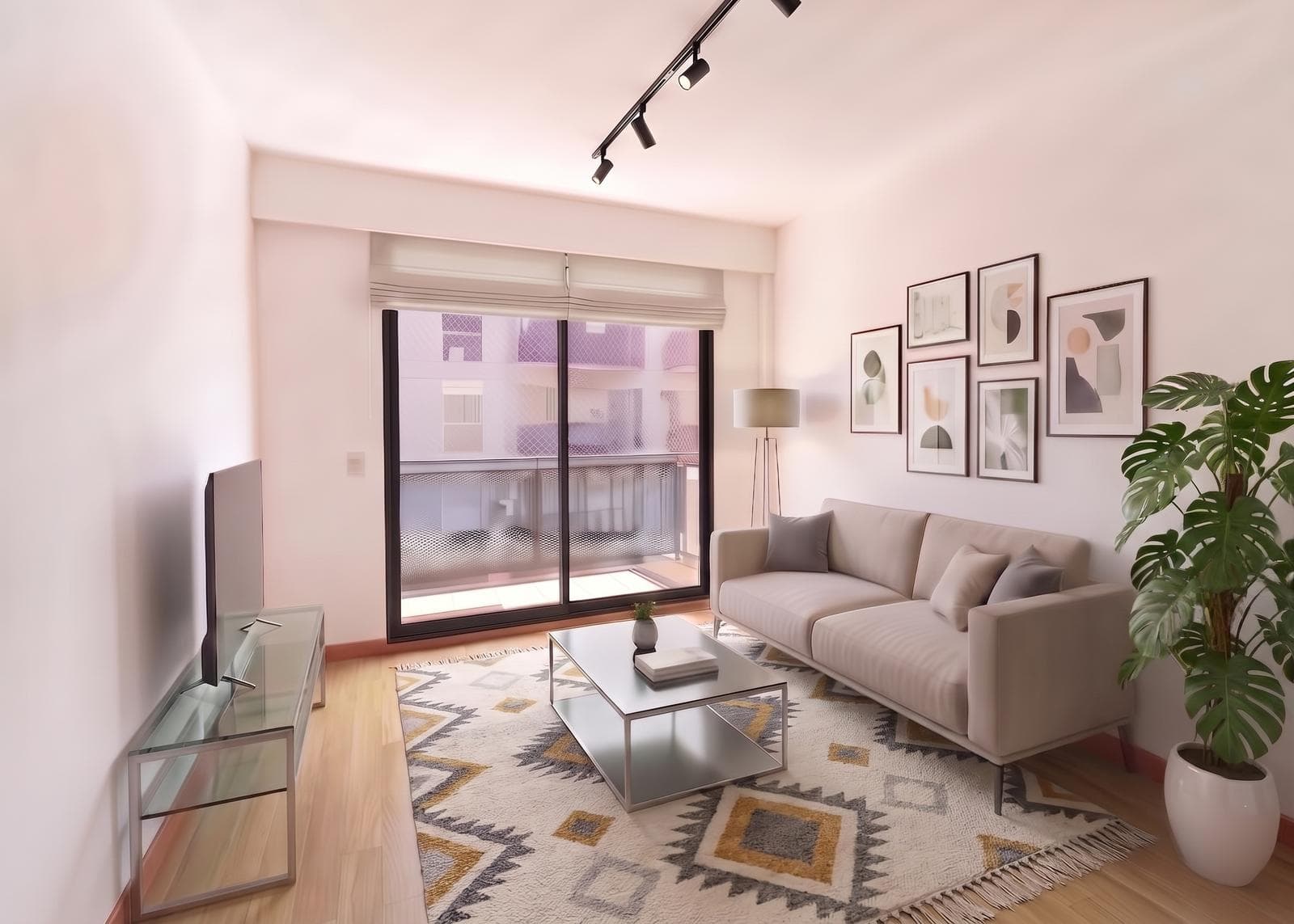 2-ROOM APARTMENT FOR SALE IN A VILLA WITH A BALCONY IN SANTA RITA.