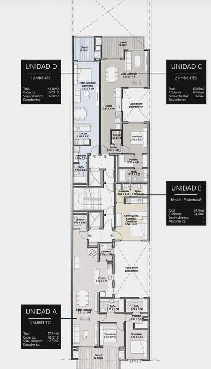 Laprida and Charcas: Studio Apartment for Sale, Suitable for Professional Use - Recoleta: IDEAL FOR INVESTORS