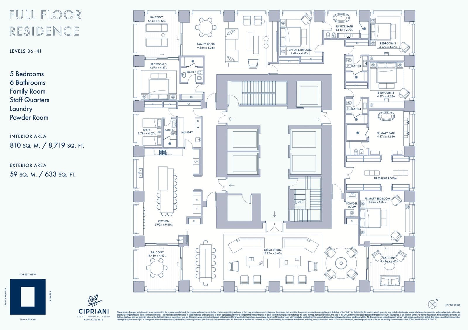 "CIPRIANI Residences" Apartment with an Incredible 360° View of Playa Brava