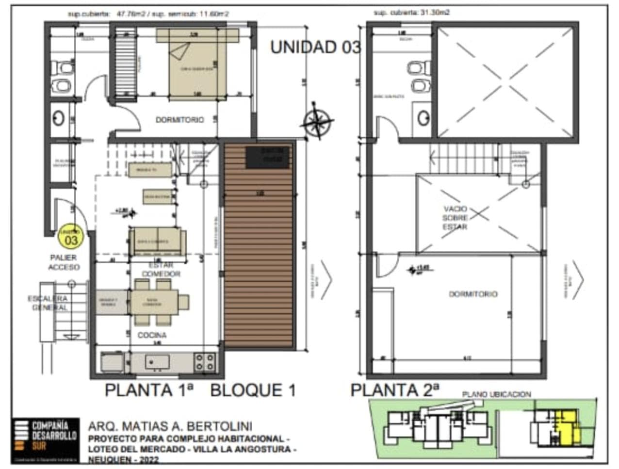 FOR SALE: Duplex-style apartment, 3 rooms + garage. El Mercado neighborhood, Villa la Angostura