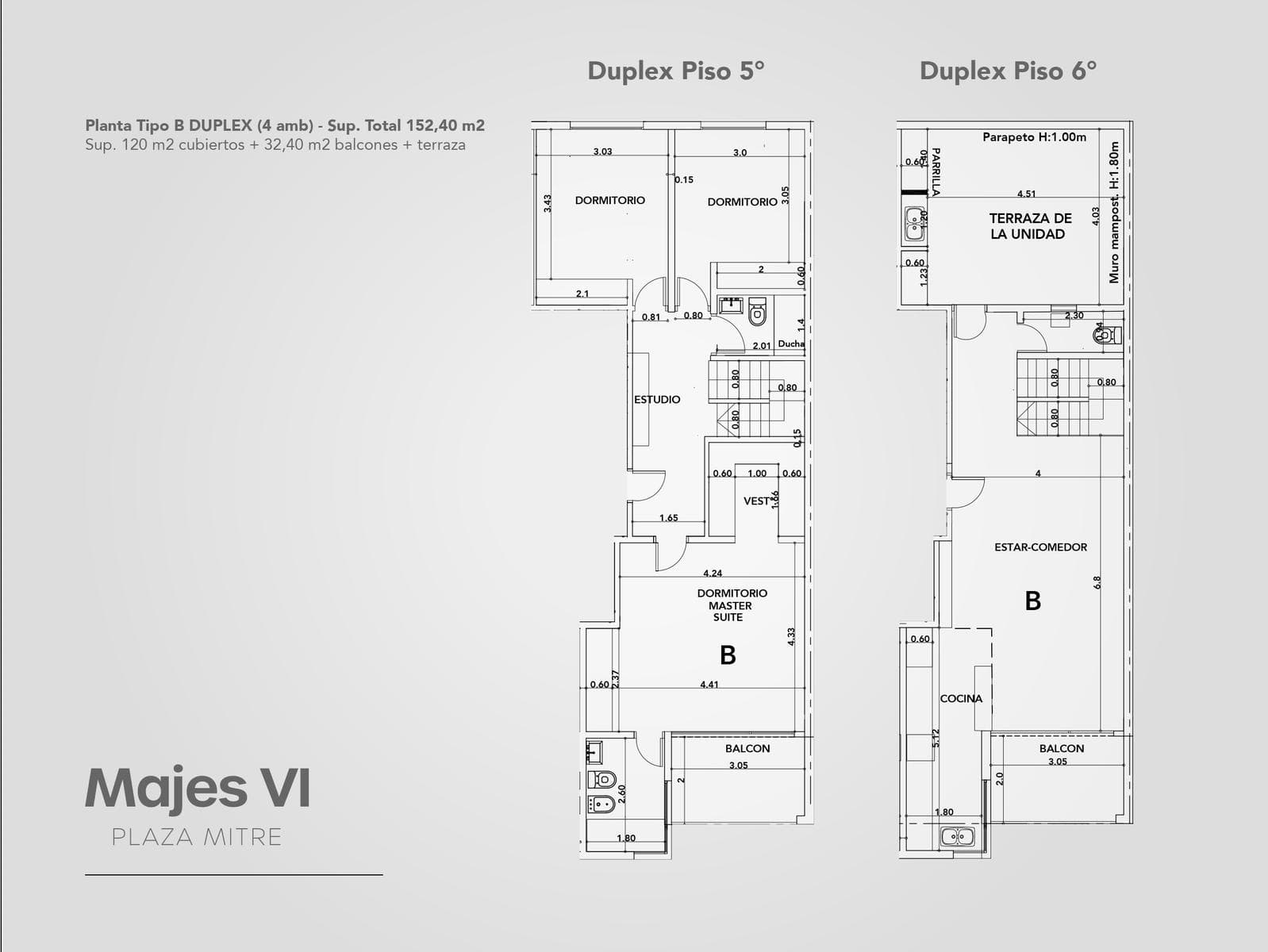 Brand-new 4-bedroom half-duplex apartment. Garage and terrace. Available IMMEDIATELY in Plaza Mitre.