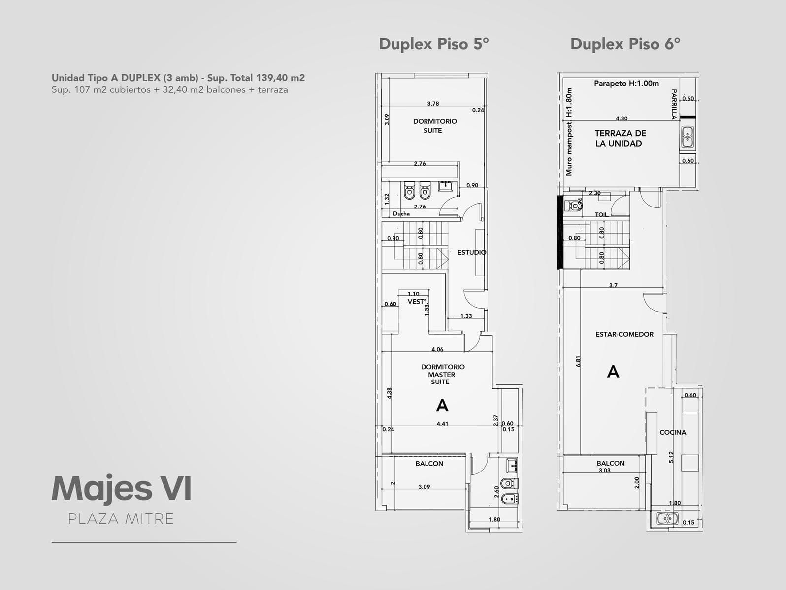 Brand-new 3-bedroom half-duplex apartment. Garage and terrace. Available IMMEDIATELY in Plaza Mitre.