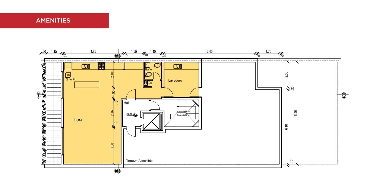 Departamento 2 AMB PLAZA MITRE