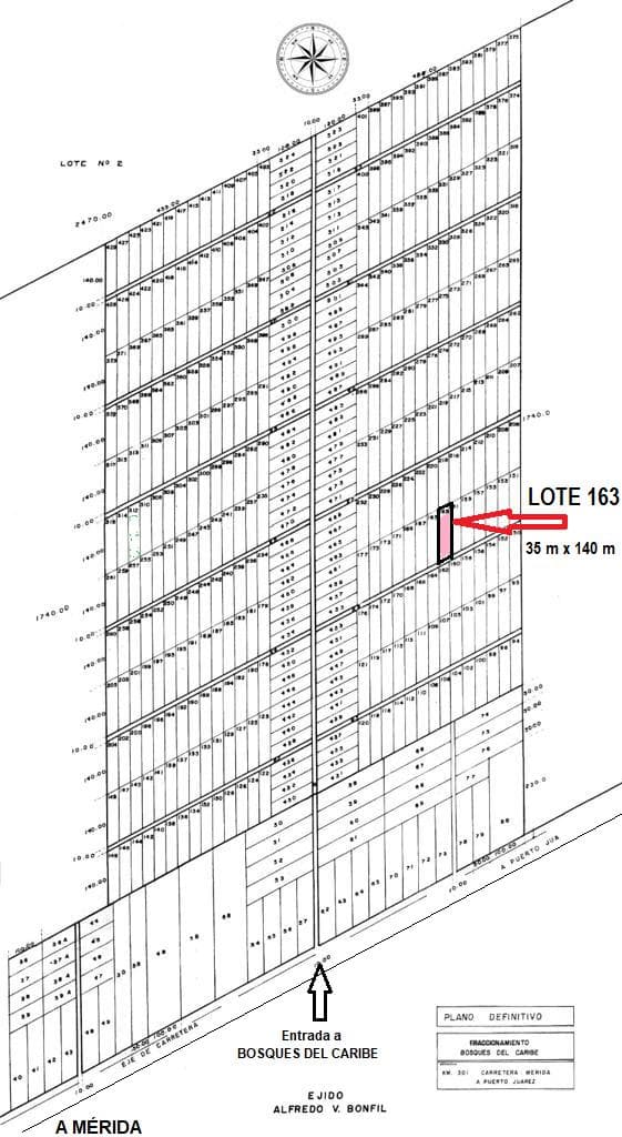 Land for Sale: 4,200 m² on the Cancún-Mérida Highway. Bosques del Caribe, Cancún