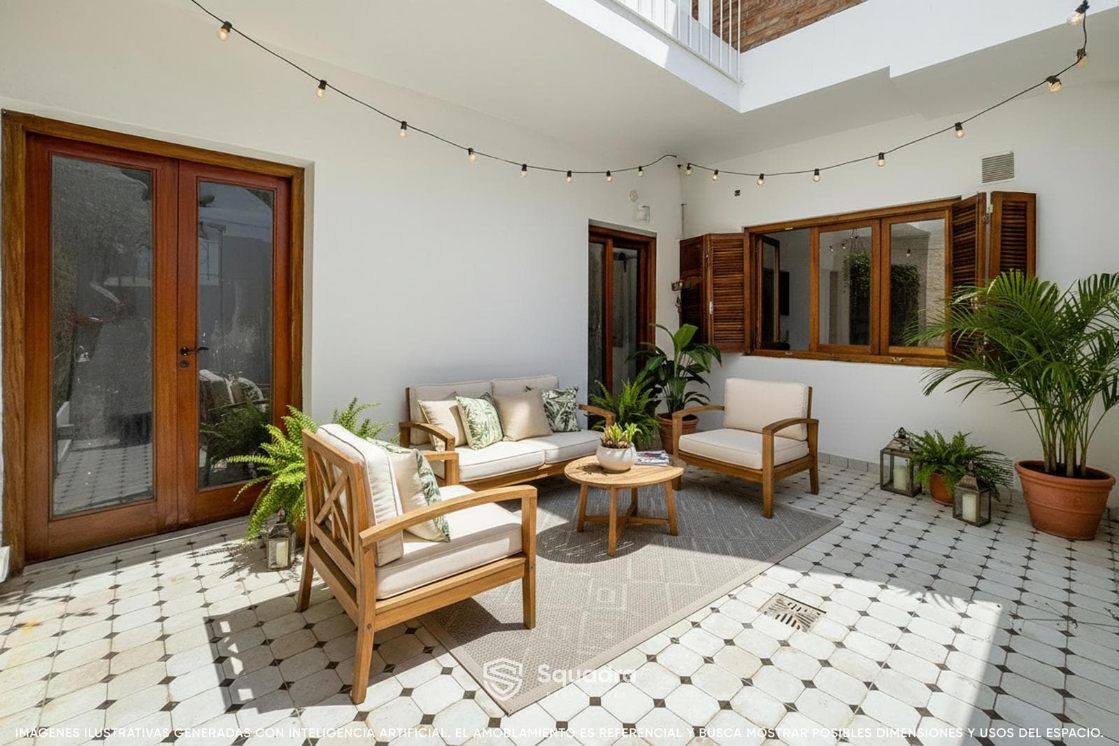 FOR SALE - 2-bedroom row house with a patio. Lourdes neighborhood, Rosario. QUALIFIES FOR A LOAN.