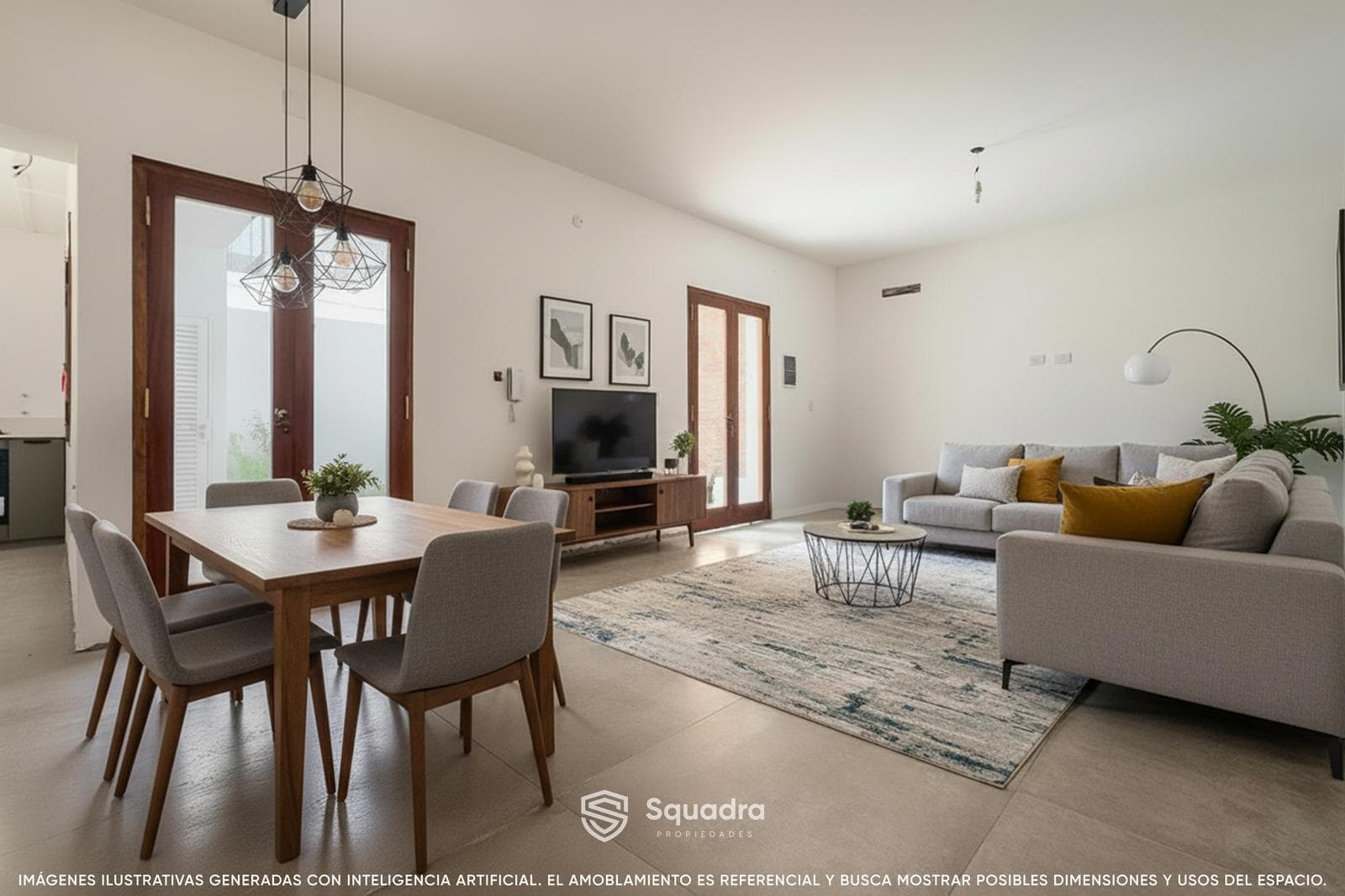 FOR SALE - 2-bedroom row house with a patio. Lourdes neighborhood, Rosario. QUALIFIES FOR A LOAN.