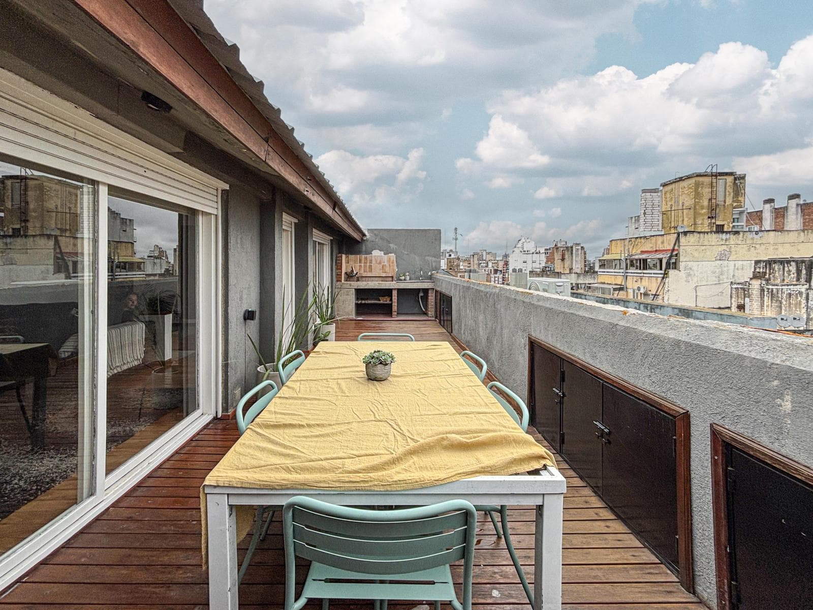 Unique 2-bedroom apartment with a multipurpose room, terrace, and grill