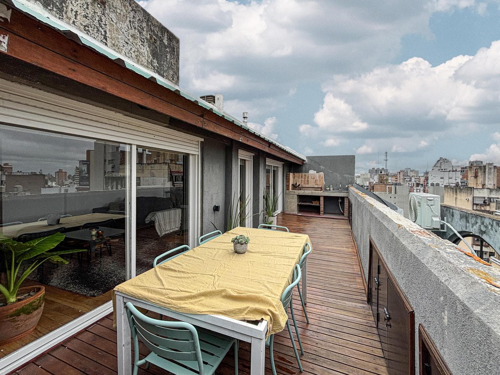 Unique 2-bedroom apartment with a multipurpose room, terrace, and grill