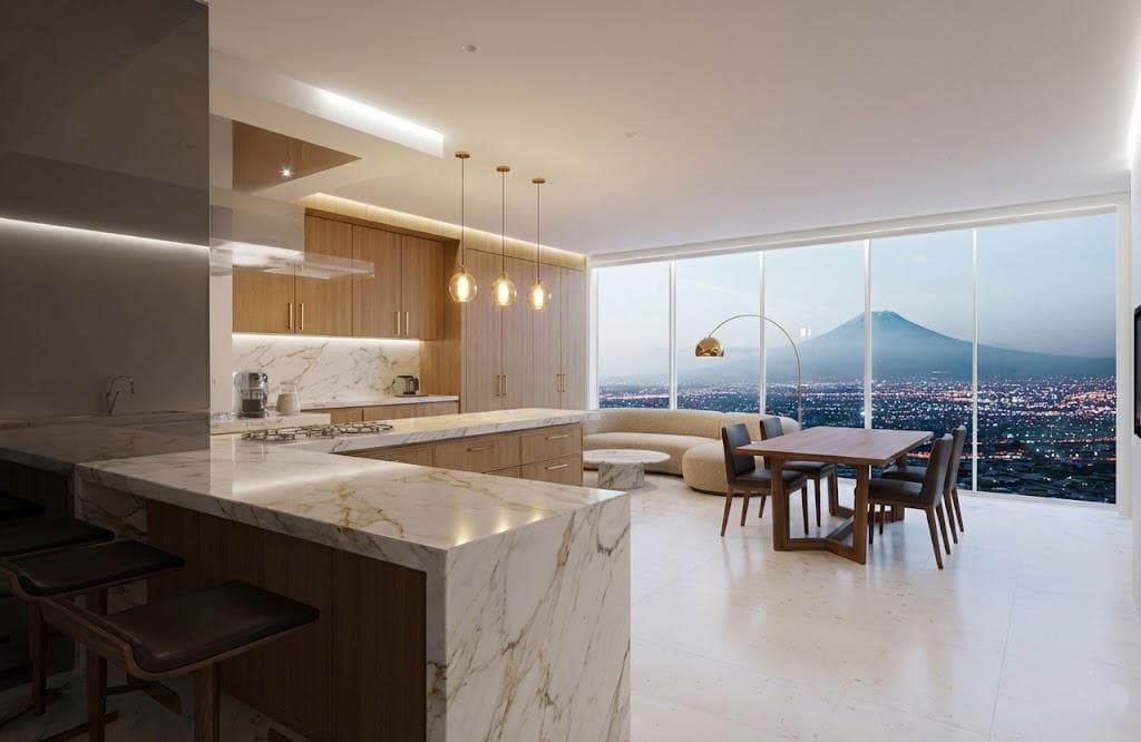 Apartment 201, Blvd. de los Lagos, Tower B, Central Phase, Punta Cascatta, Lomas de Ángelópolis, Block III, 72865 Santa Clara Ocoyucan, Puebla.
