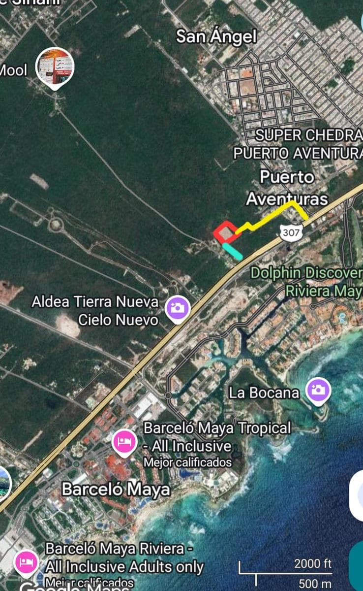 LAND FOR SALE IN PUERTO AVENTURAS | 4,715 M² 100 M FROM THE FEDERAL HIGHWAY