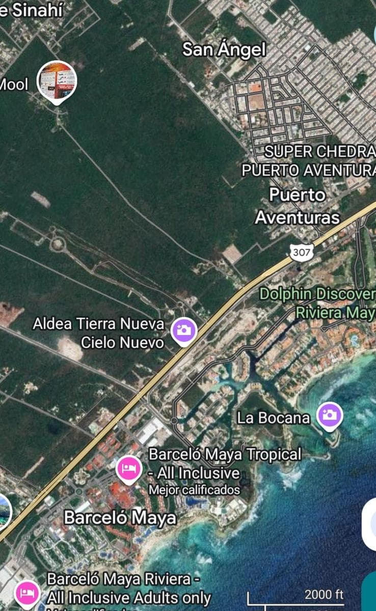 LAND FOR SALE IN PUERTO AVENTURAS | 4,715 M² 100 M FROM THE FEDERAL HIGHWAY