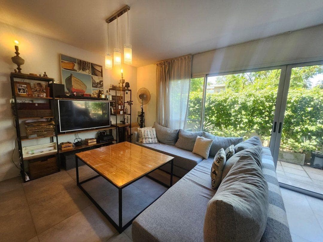 Two-bedroom apartment for sale with a large, wide balcony