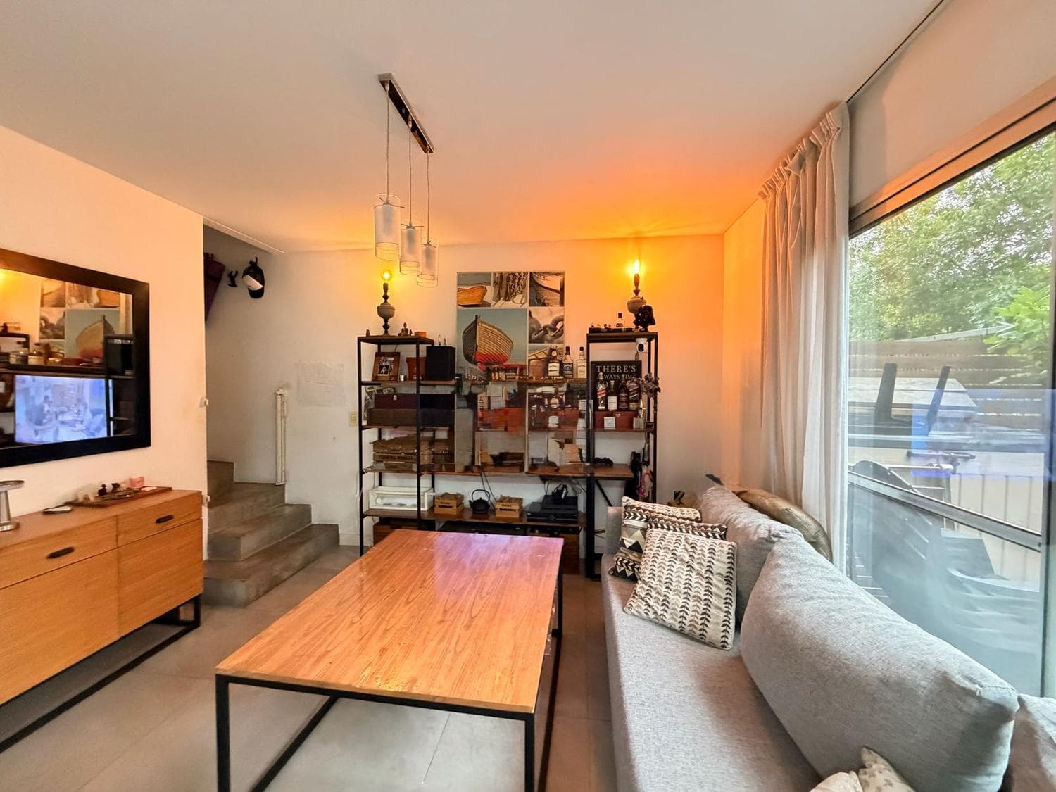 Two-bedroom apartment for sale with a large, wide balcony