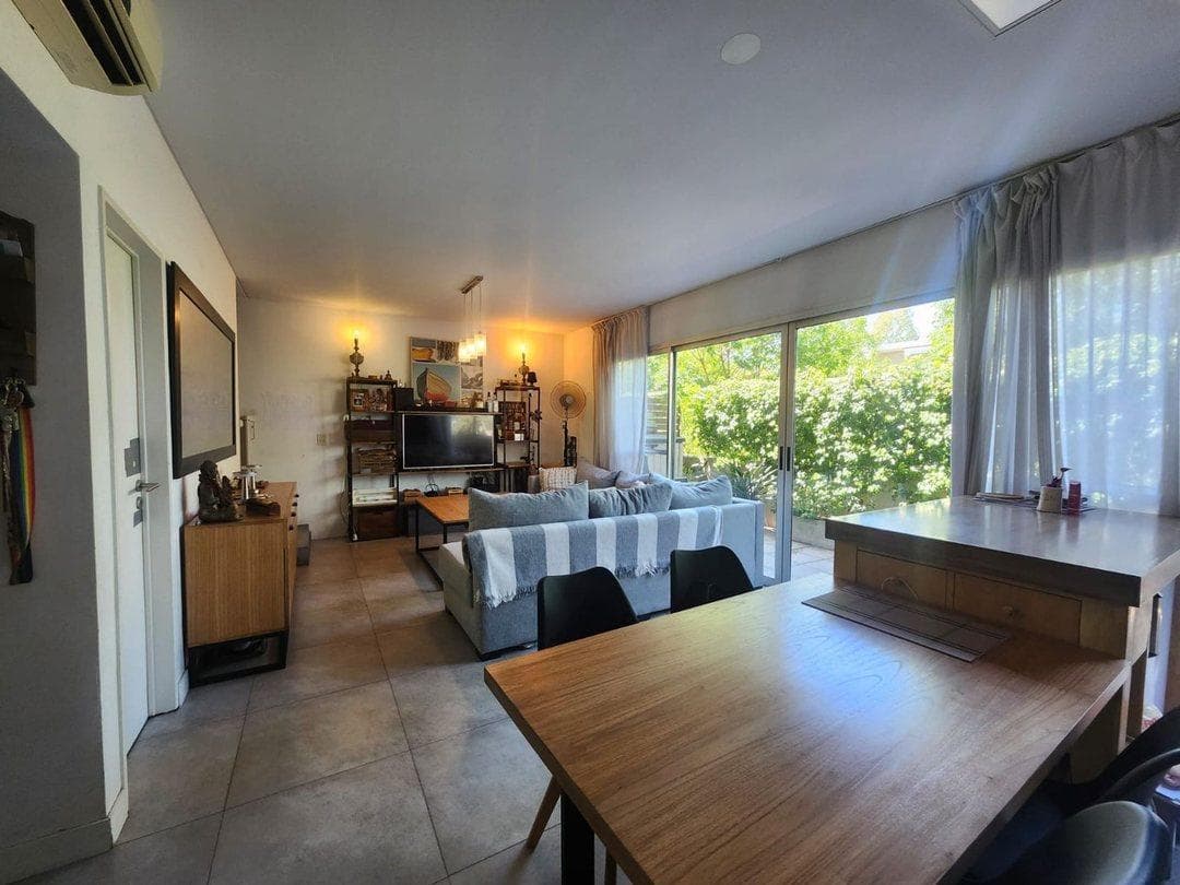 Two-bedroom apartment for sale with a large, wide balcony