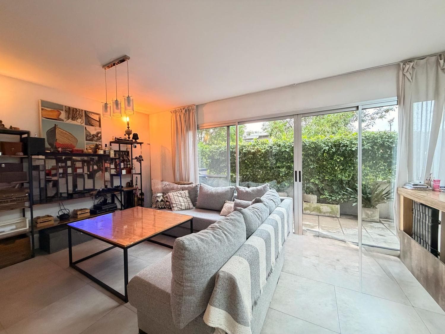 Two-bedroom apartment for sale with a large, wide balcony