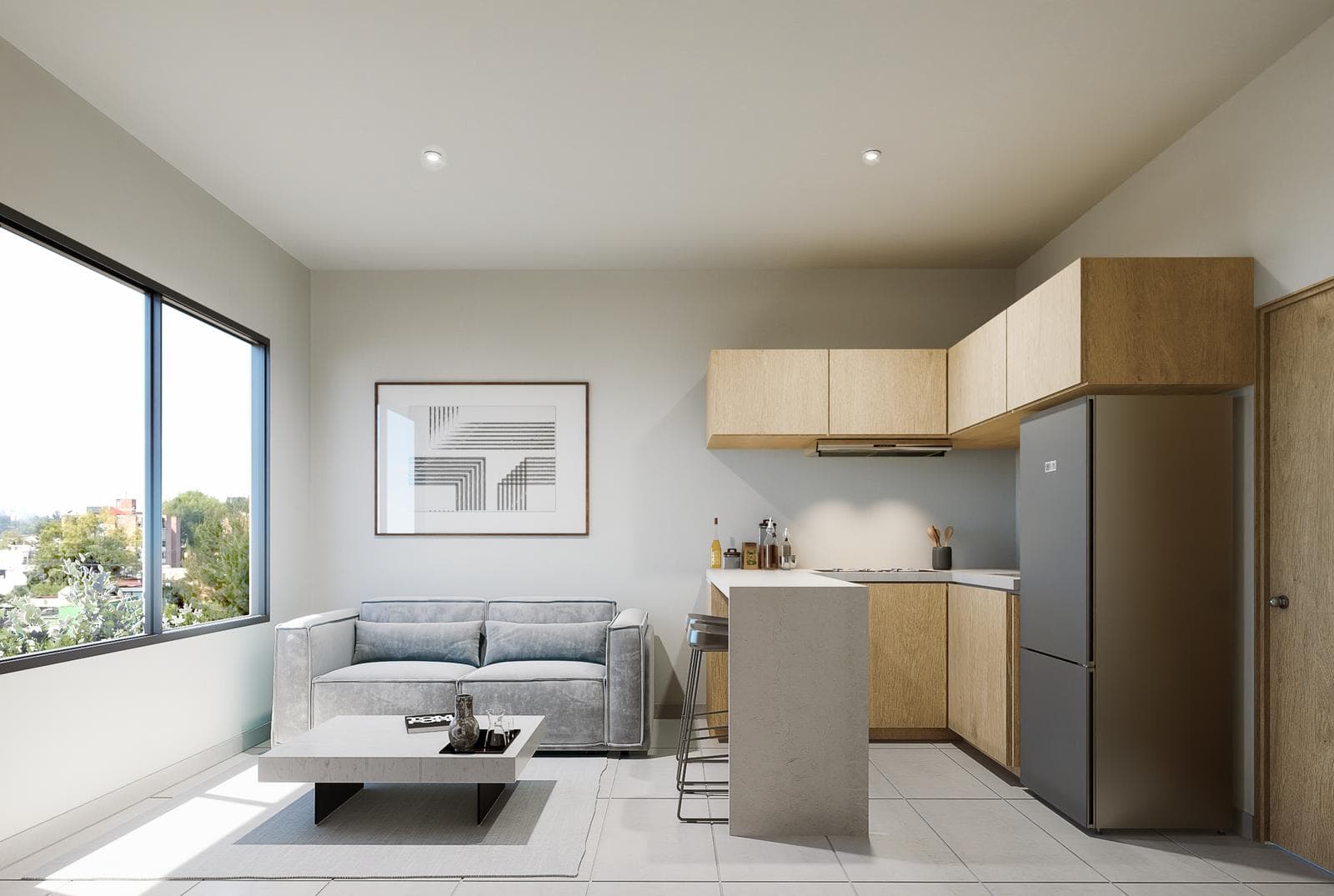 Apartment for sale in San Ángel, amenities, security, with a terrace