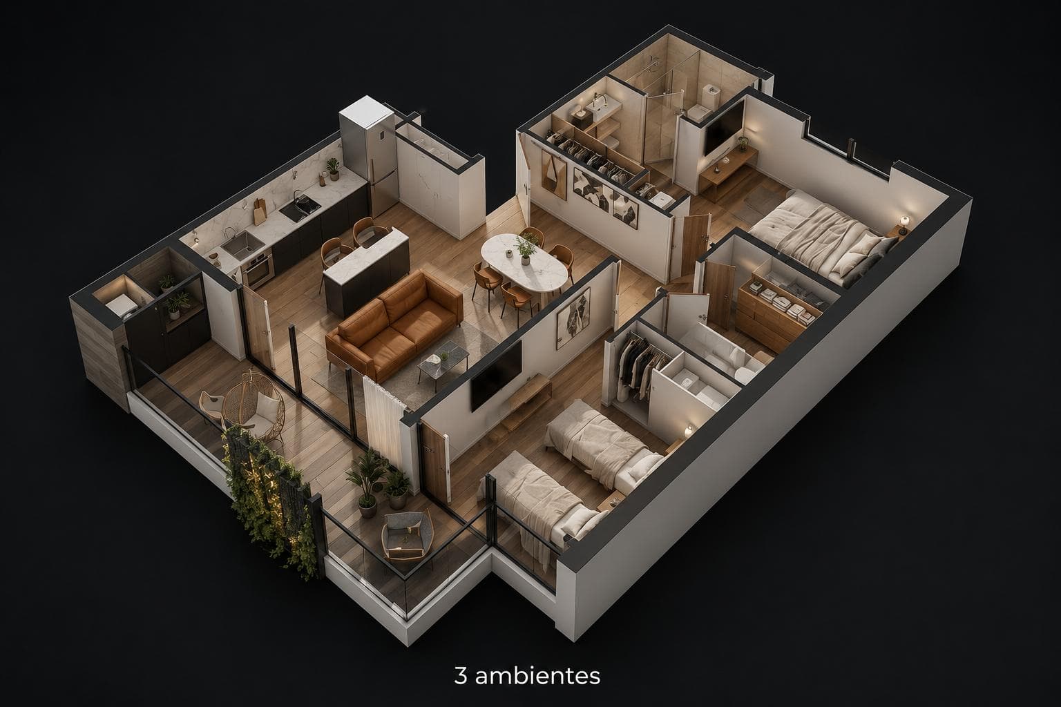 Apartment in Guemes