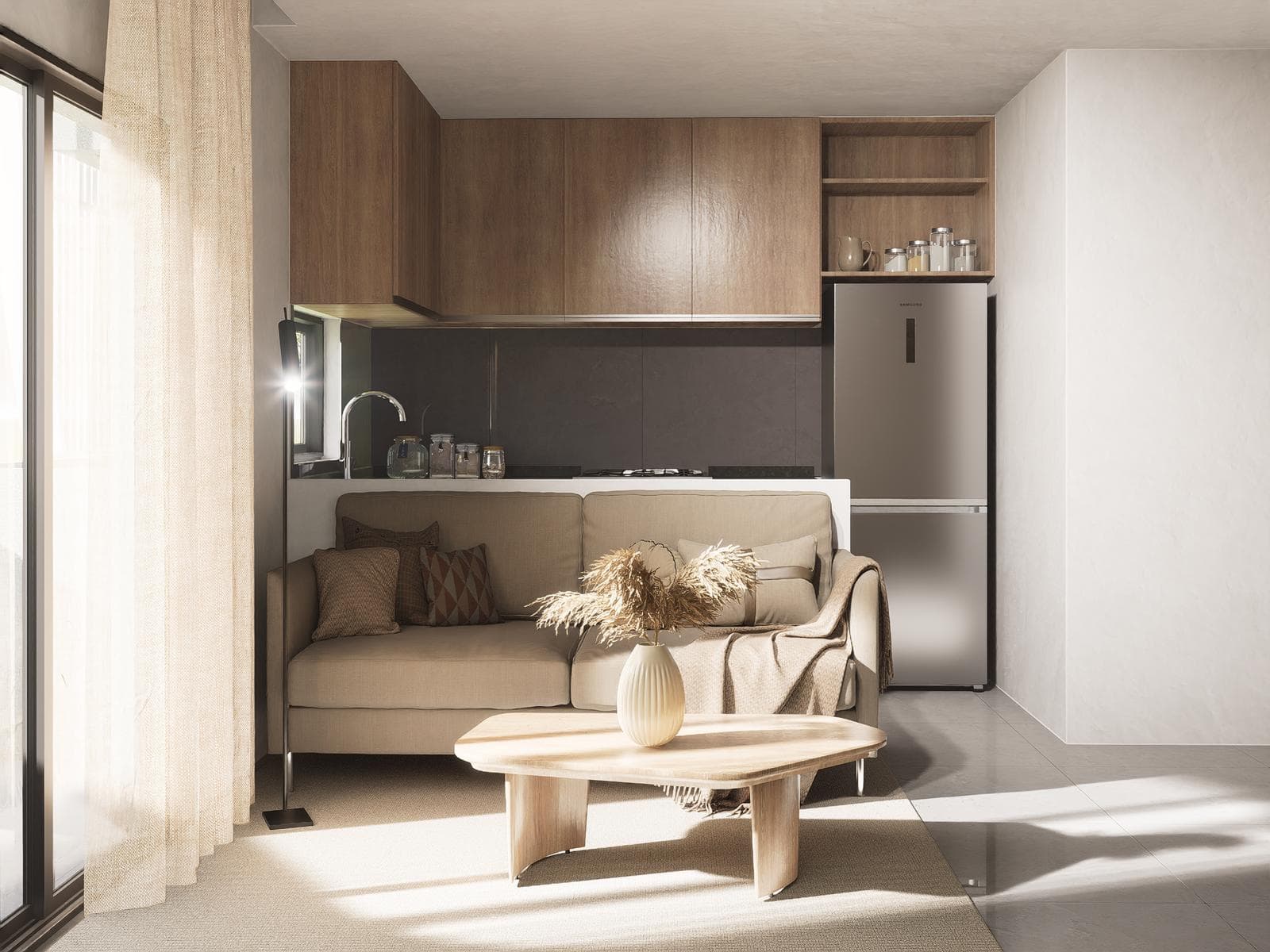 Financing for up to 5 years after delivery: 1 1/2-bedroom unit with balcony in Nueva Córdoba; Move-in: Dec. 27