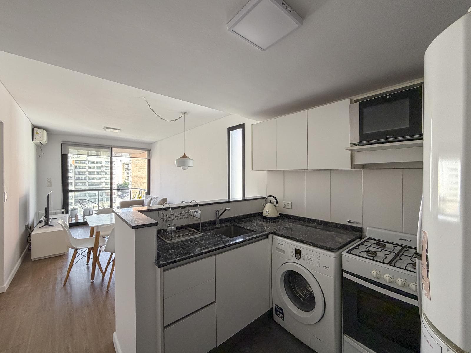 2-bedroom apartment with a garage and amenities in the riverfront area