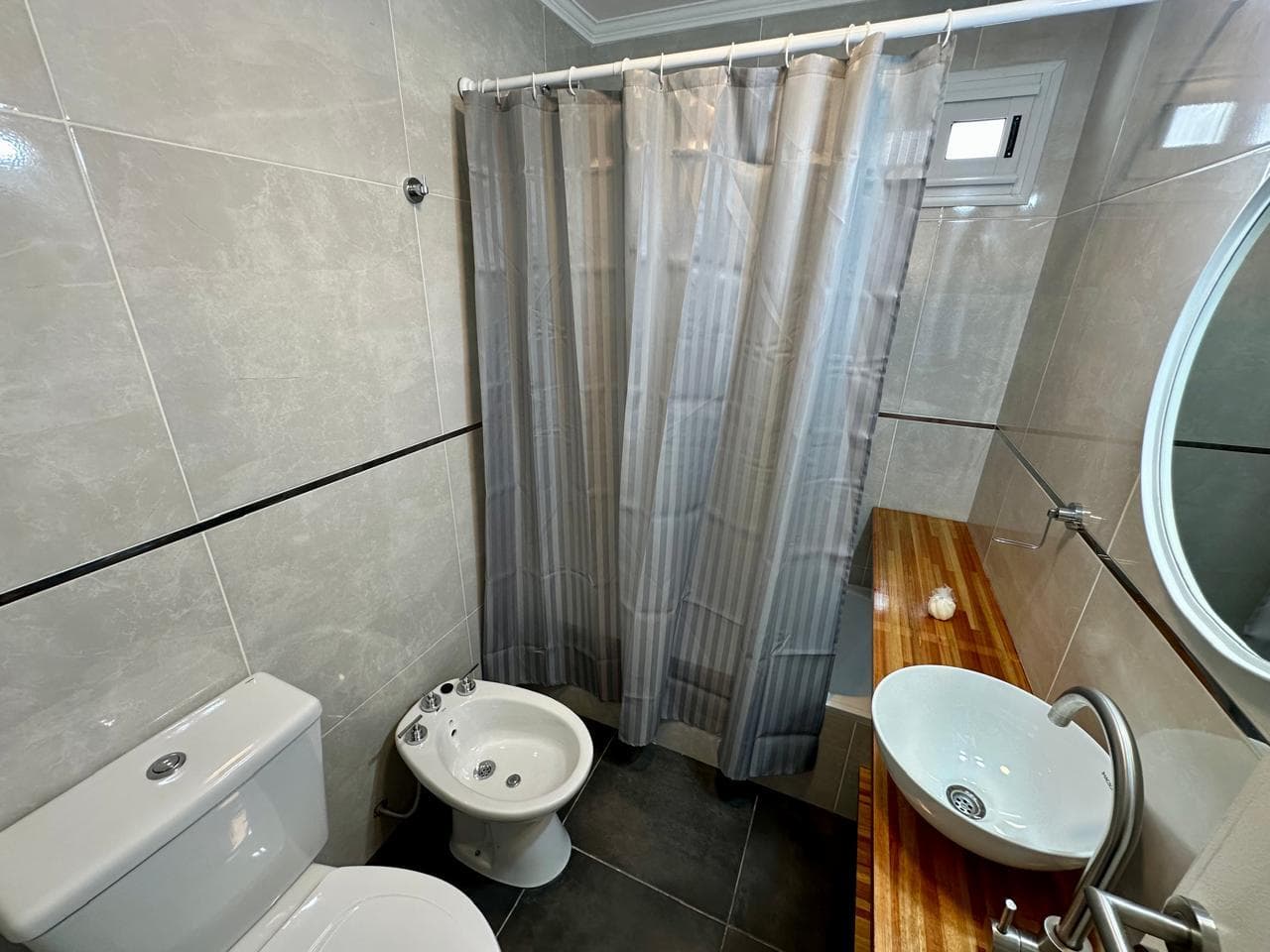 2-Room Apartment, Partially Renovated, Furnished, Side View of the Ocean