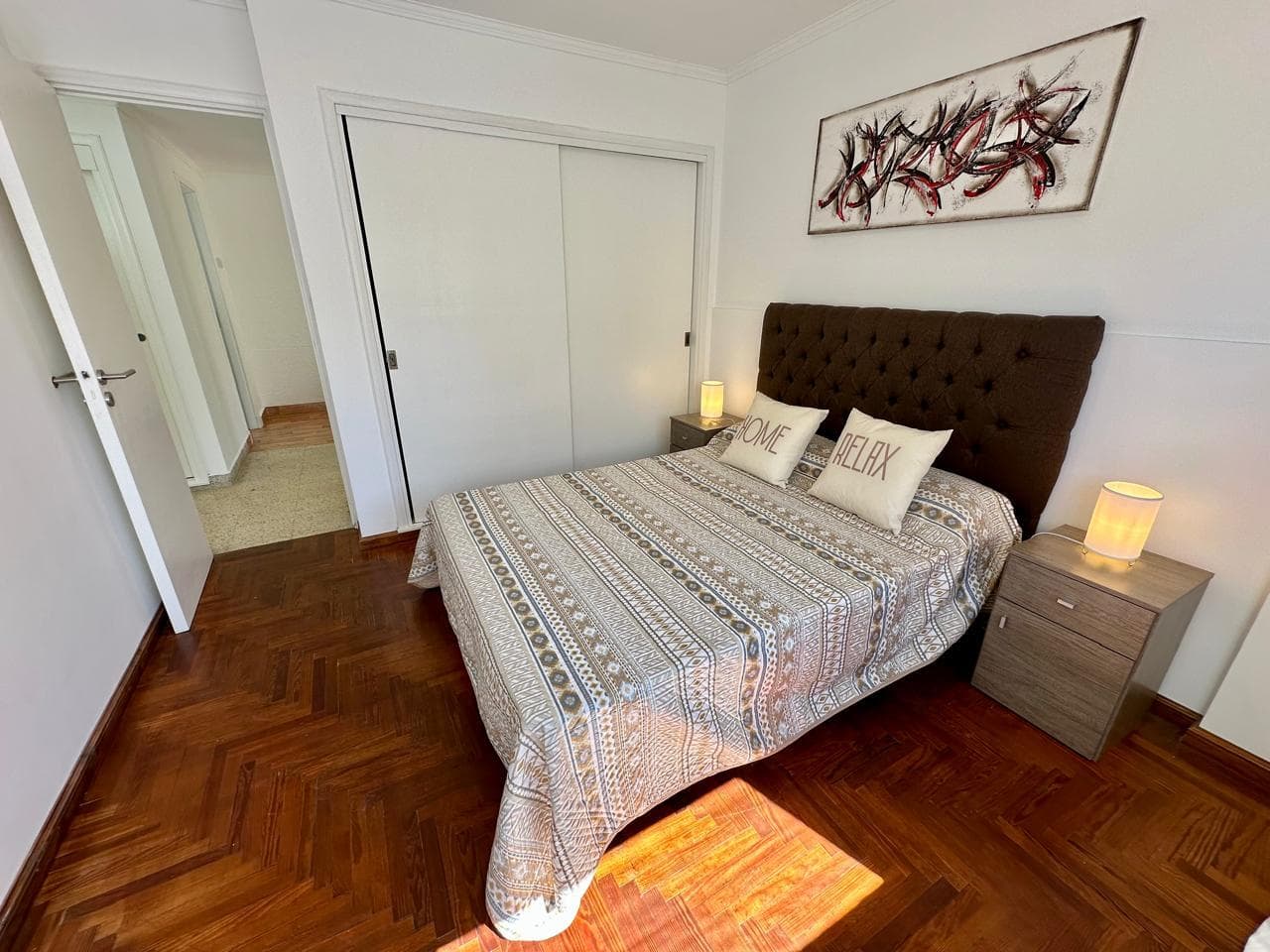 2-Room Apartment, Partially Renovated, Furnished, Side View of the Ocean