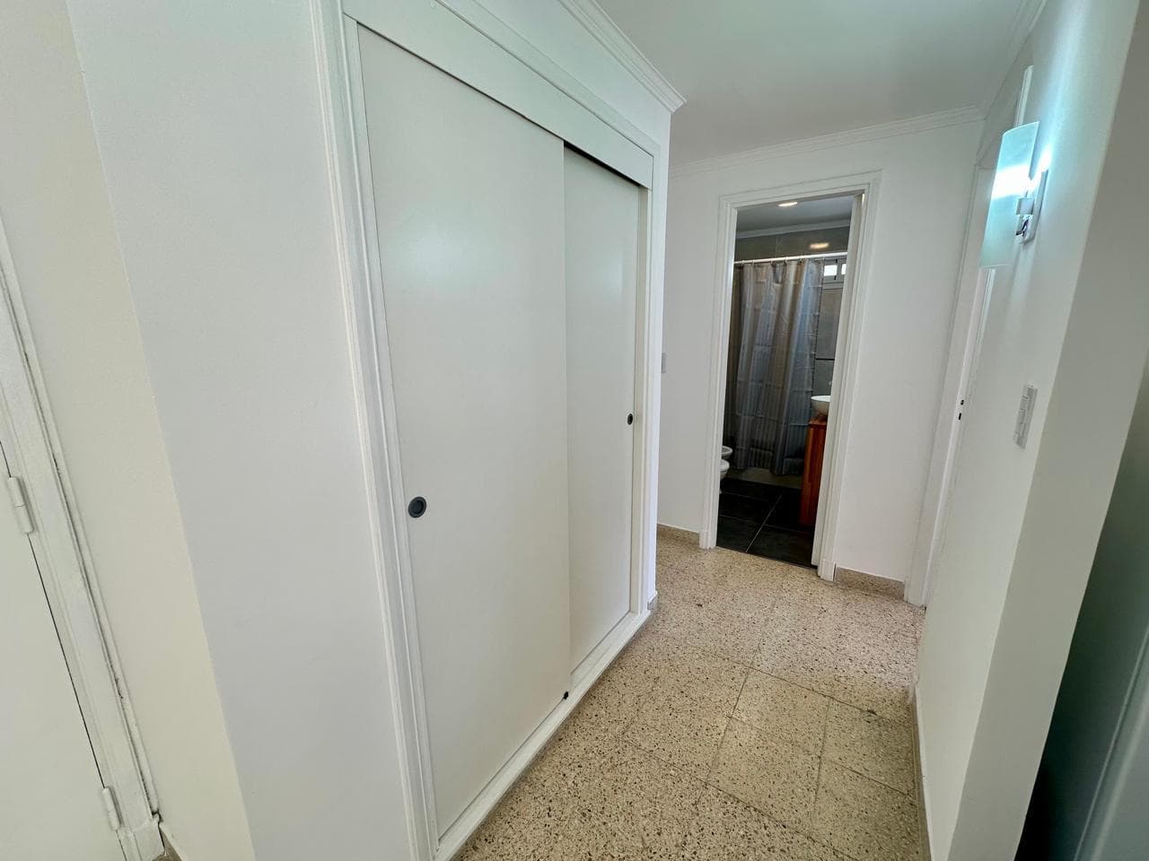 2-Room Apartment, Partially Renovated, Furnished, Side View of the Ocean