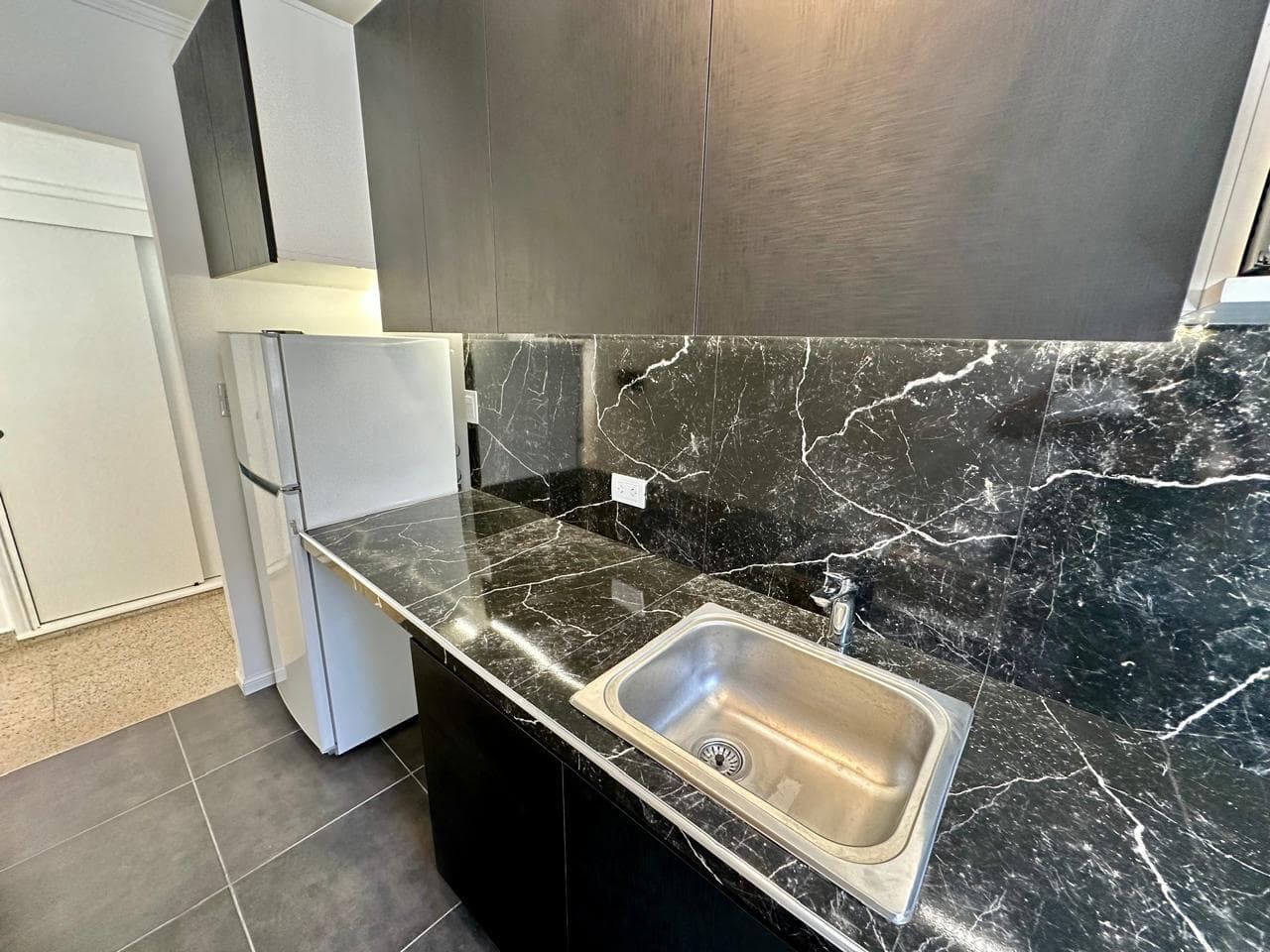 2-Room Apartment, Partially Renovated, Furnished, Side View of the Ocean