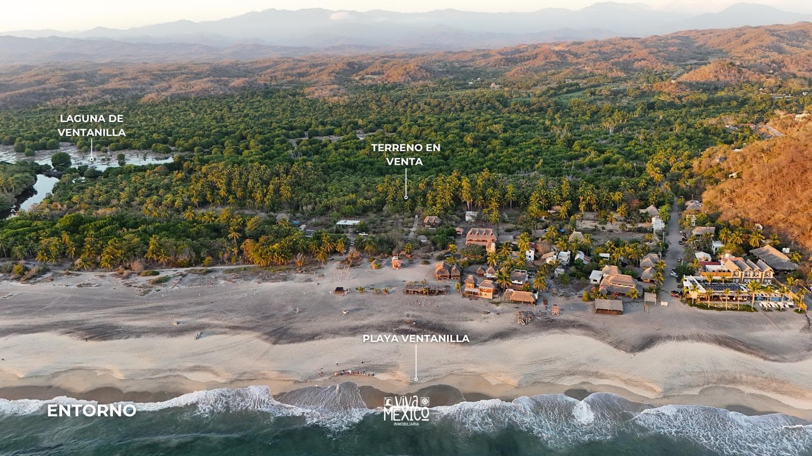 Land for Sale in Playa Ventanilla, Tonameca, Oaxaca