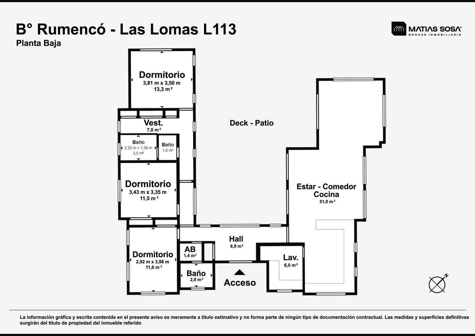 For Sale - House - 4 Rooms with Pool and Grill - Rumencó "Las Lomas"