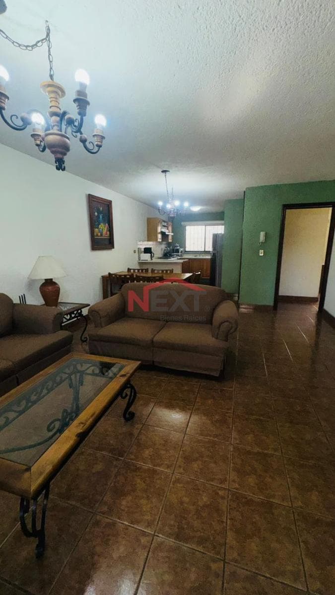 "Furnished apartment for rent in the Jardines del Valle neighborhood"