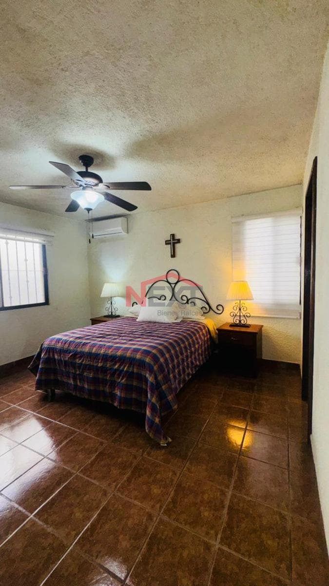 "Furnished apartment for rent on the second floor in the Jardines del Valle neighborhood"