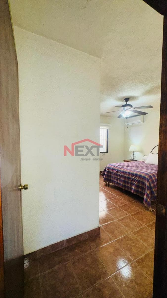 "Furnished apartment for rent on the second floor in the Jardines del Valle neighborhood"