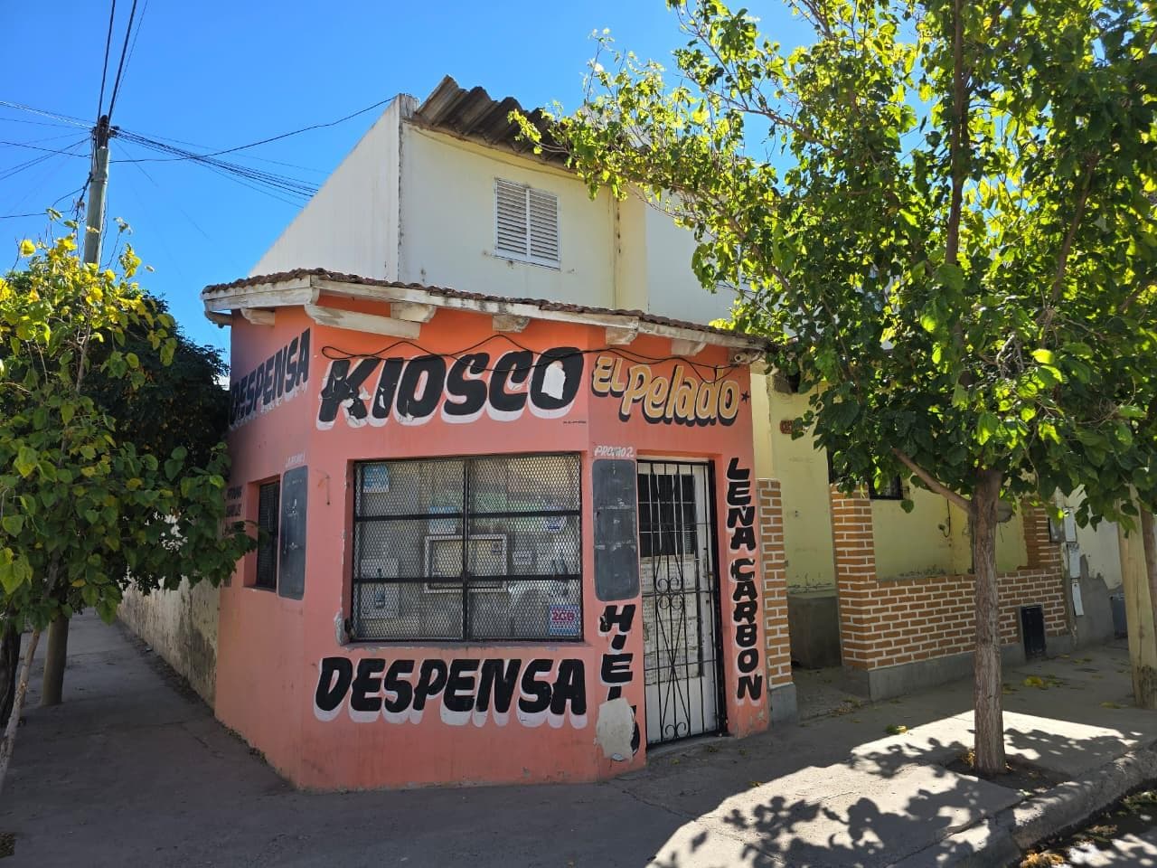 Sale: Duplex with commercial storefront on a corner.