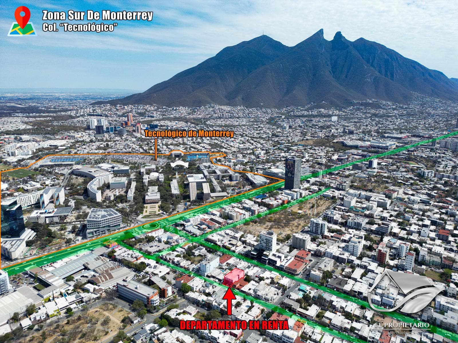 2-Bedroom, 1-Bathroom Apartment for Rent // 1 Block from TEC in Monterrey