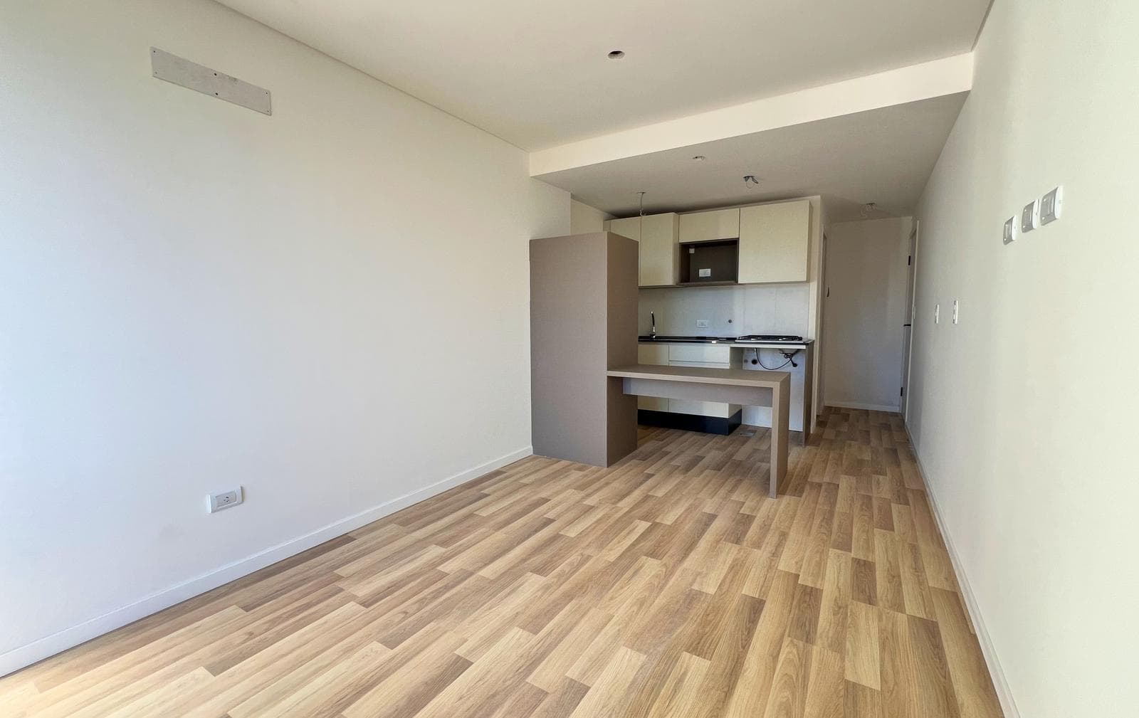 Studio apartment with a balcony