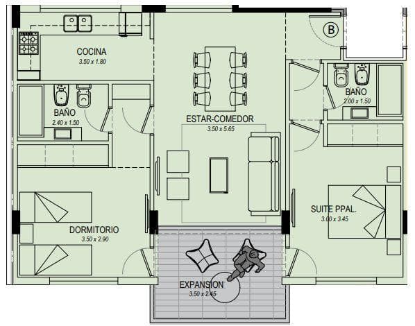 Apartment Under Construction in Parque Luro