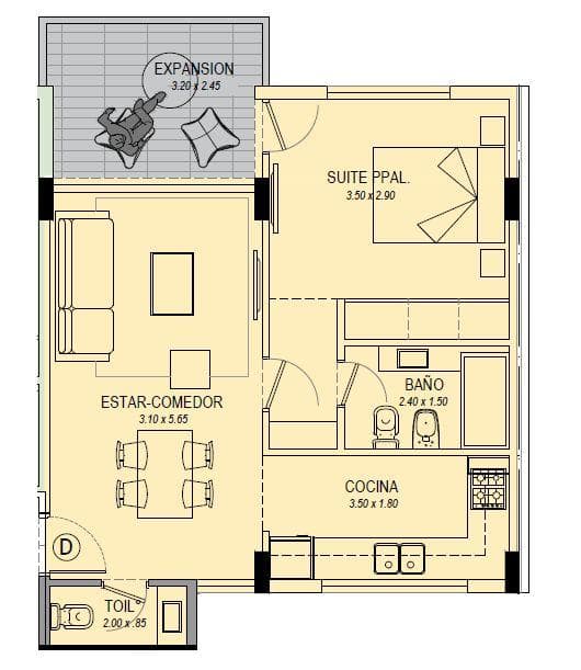 Apartment Under Construction in Parque Luro