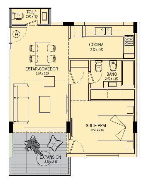 Apartment Under Construction in Parque Luro