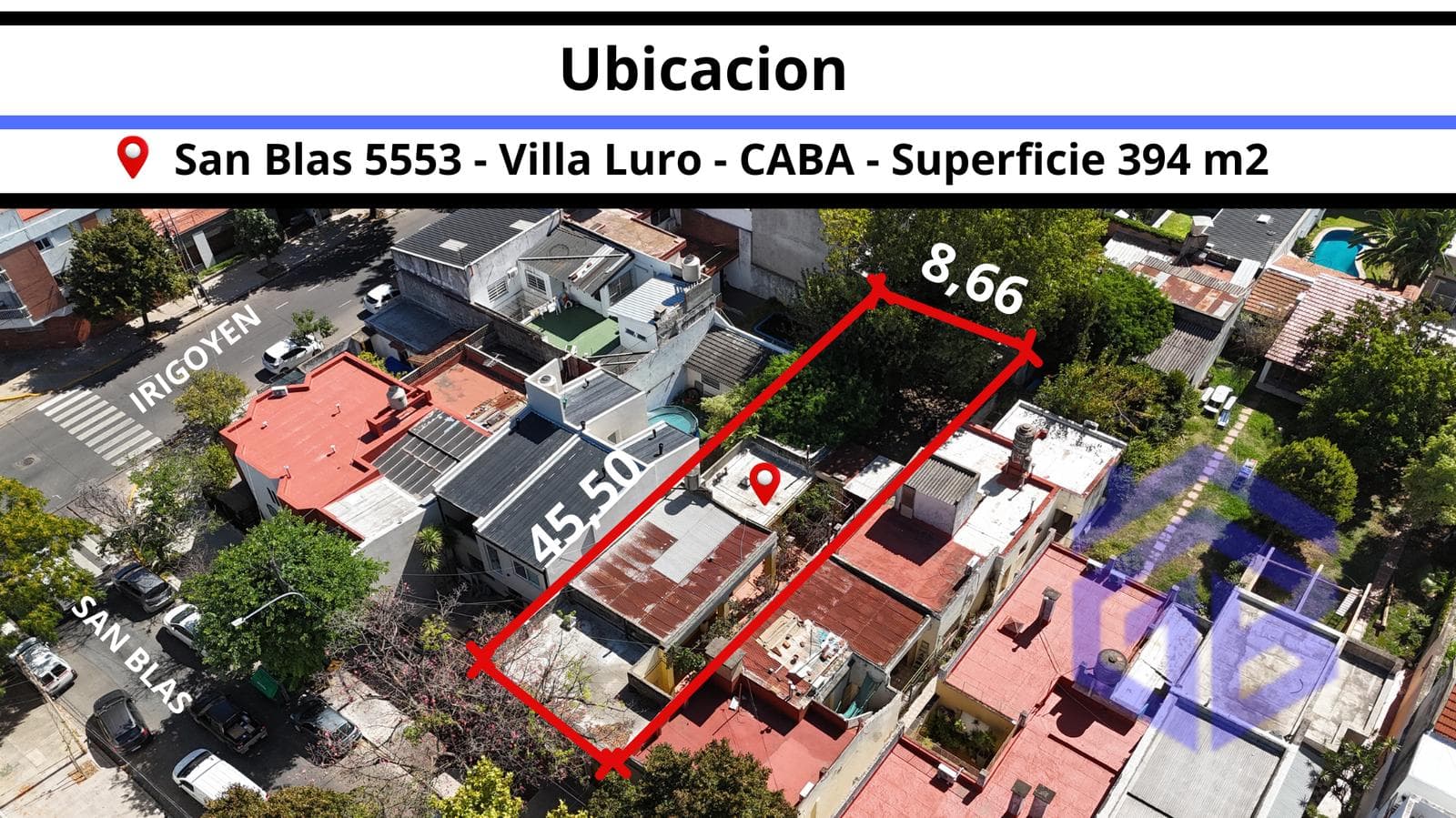 FOR SALE: LOT IN VILLA LURO, USAB 2