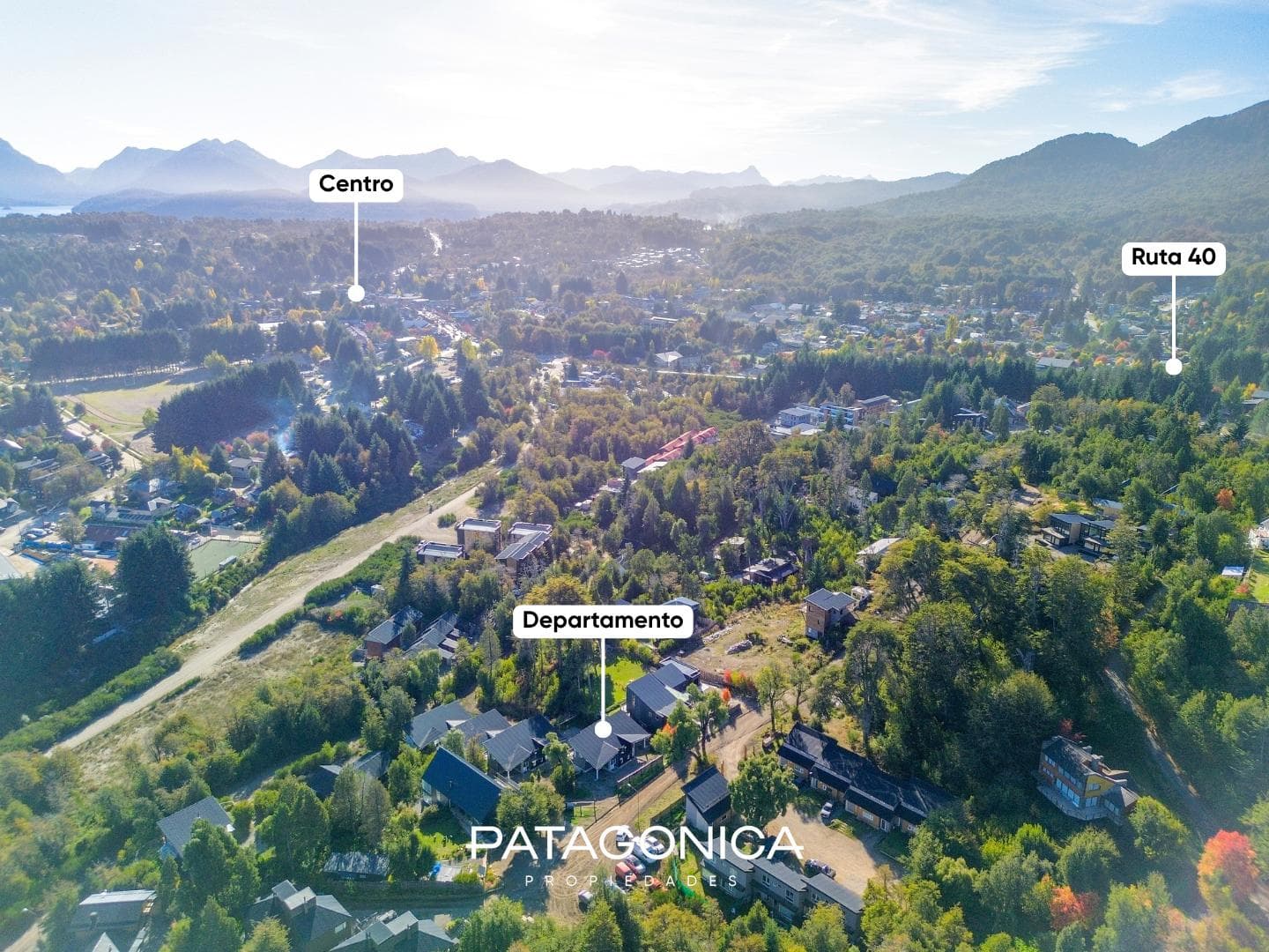 For sale: 4 equipped houses, 73 m² each, with panoramic view, Villa La Angostura