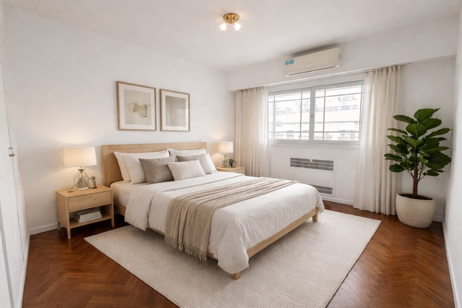 2-room apartment in Caballito with a barbecue, a long balcony, and a semi-floor layout.