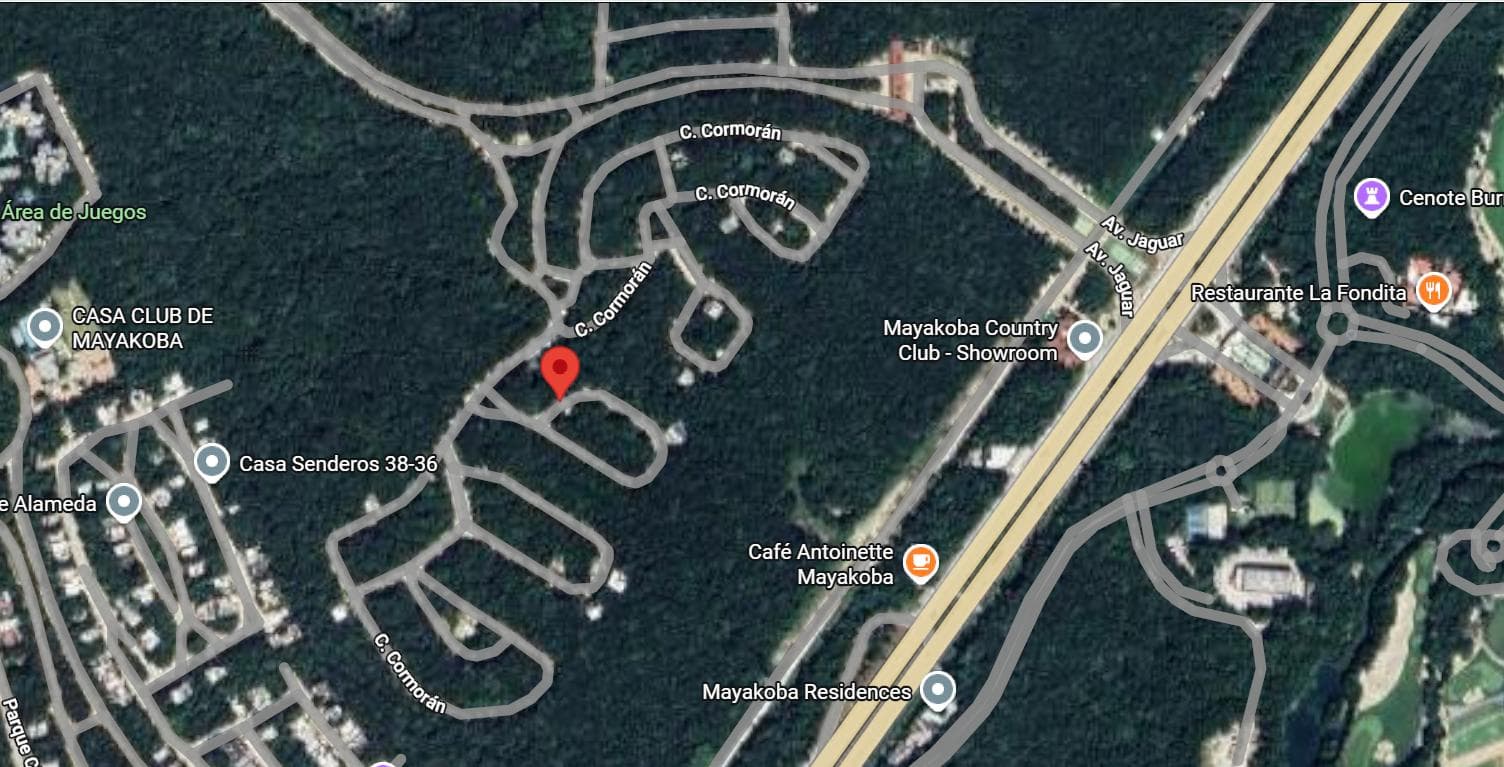 Land for Sale, L-8, with 301 m² of Buildable Area in Mayakoba, Country Club, Playa del Carmen