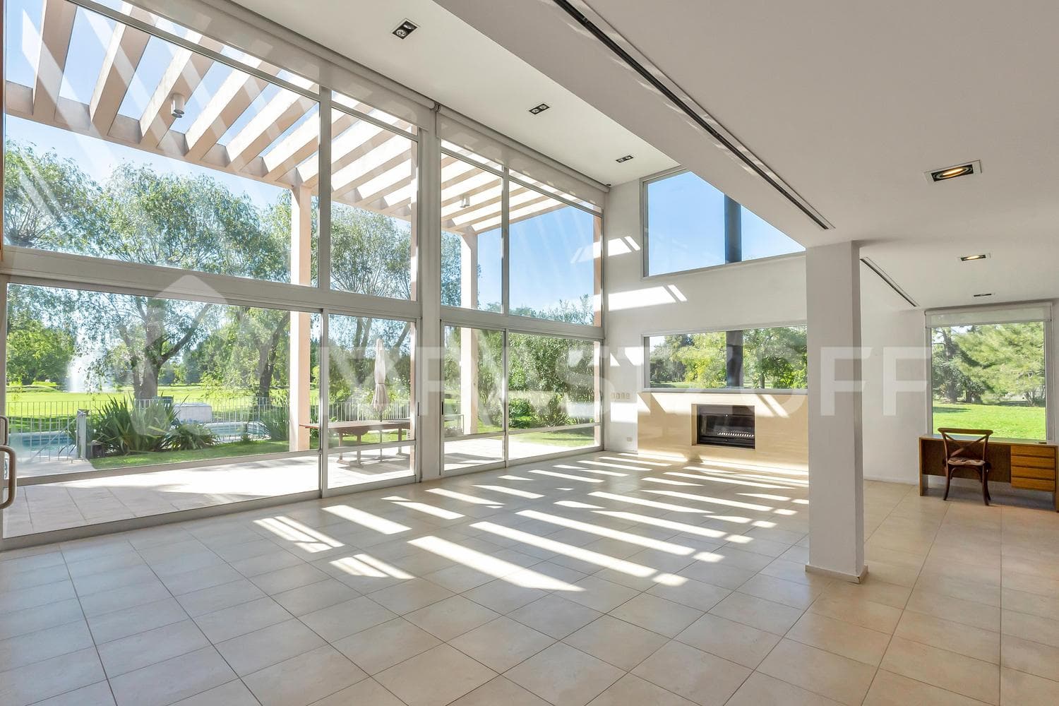 Rationalist-style house for sale in Pilar del Lago—with a view of the lake and direct access to it
