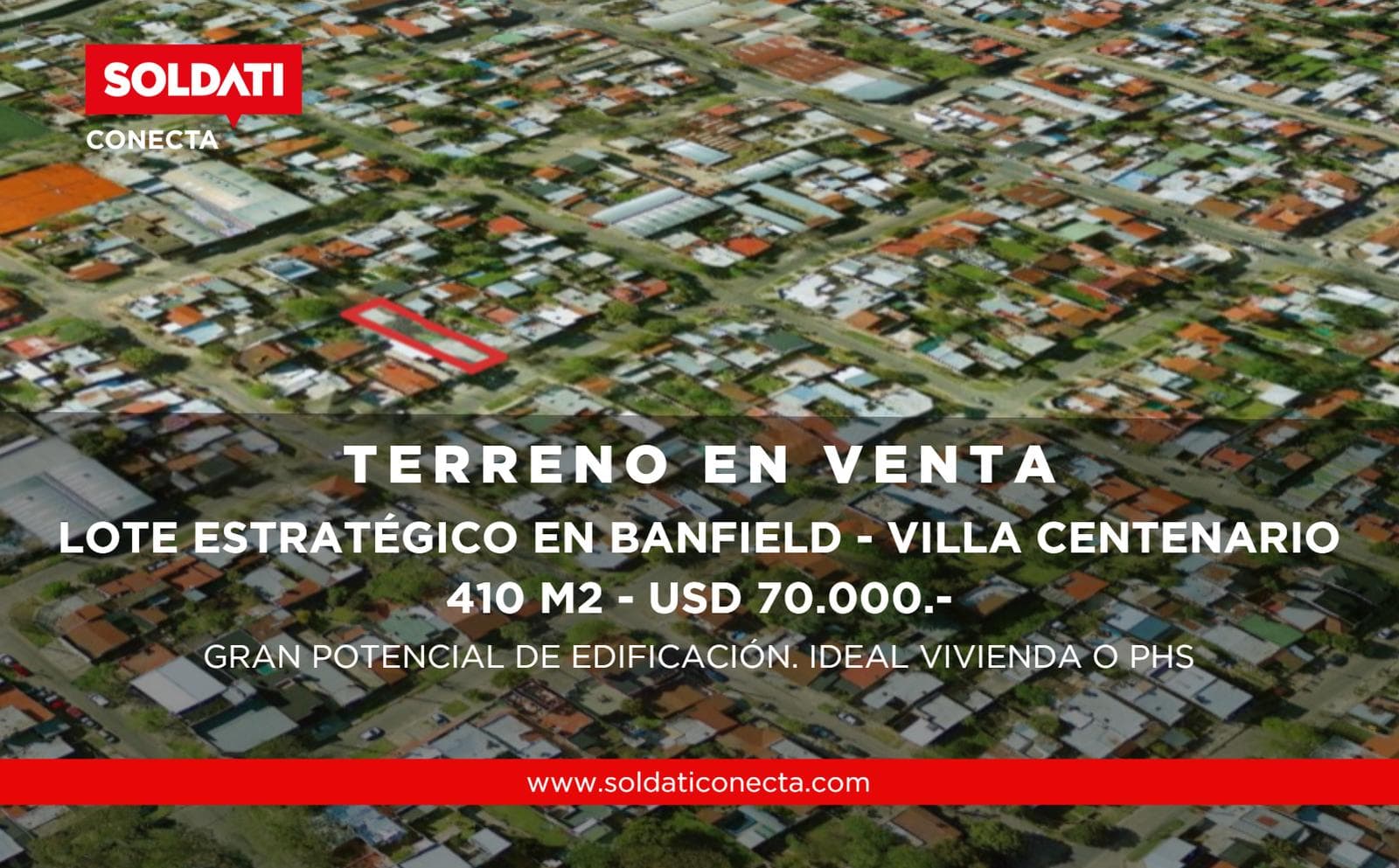 410-square-meter lot with a house and sheds in Villa Centenario