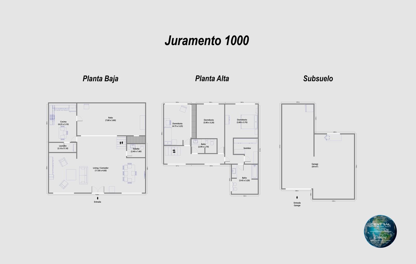 4-Room House for Sale in Belgrano