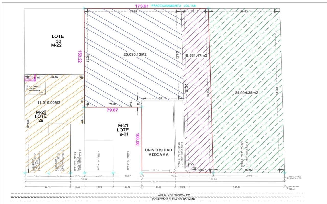 Commercial Lot for Sale in Playa del Carmen, Xcalacoco | 25,000 m² on the Federal Highway