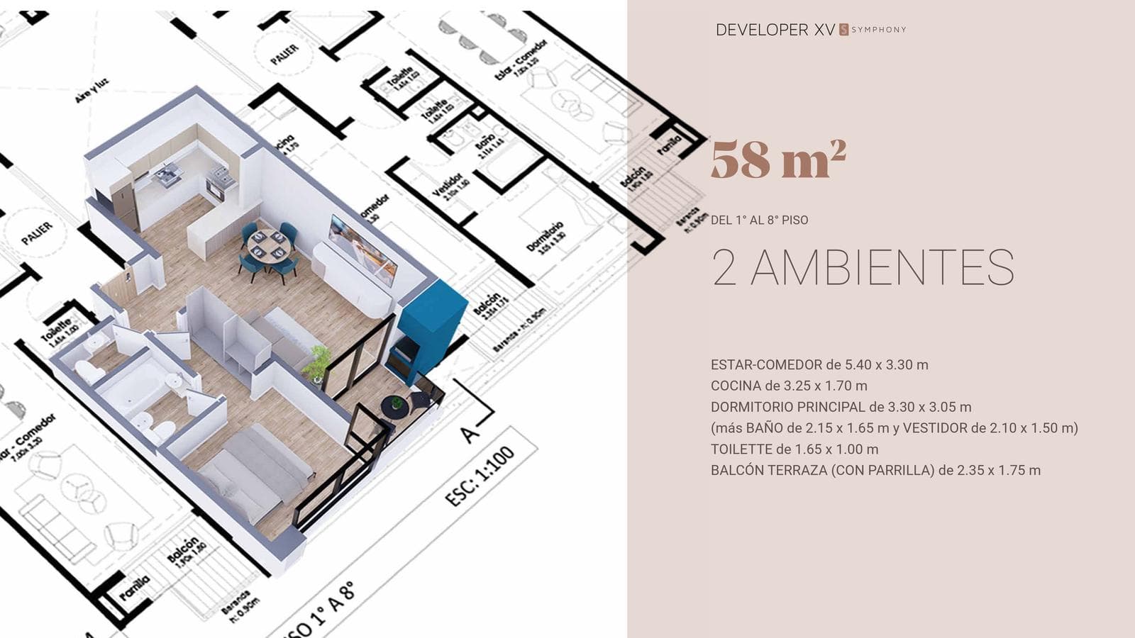 Apartment in Guemes