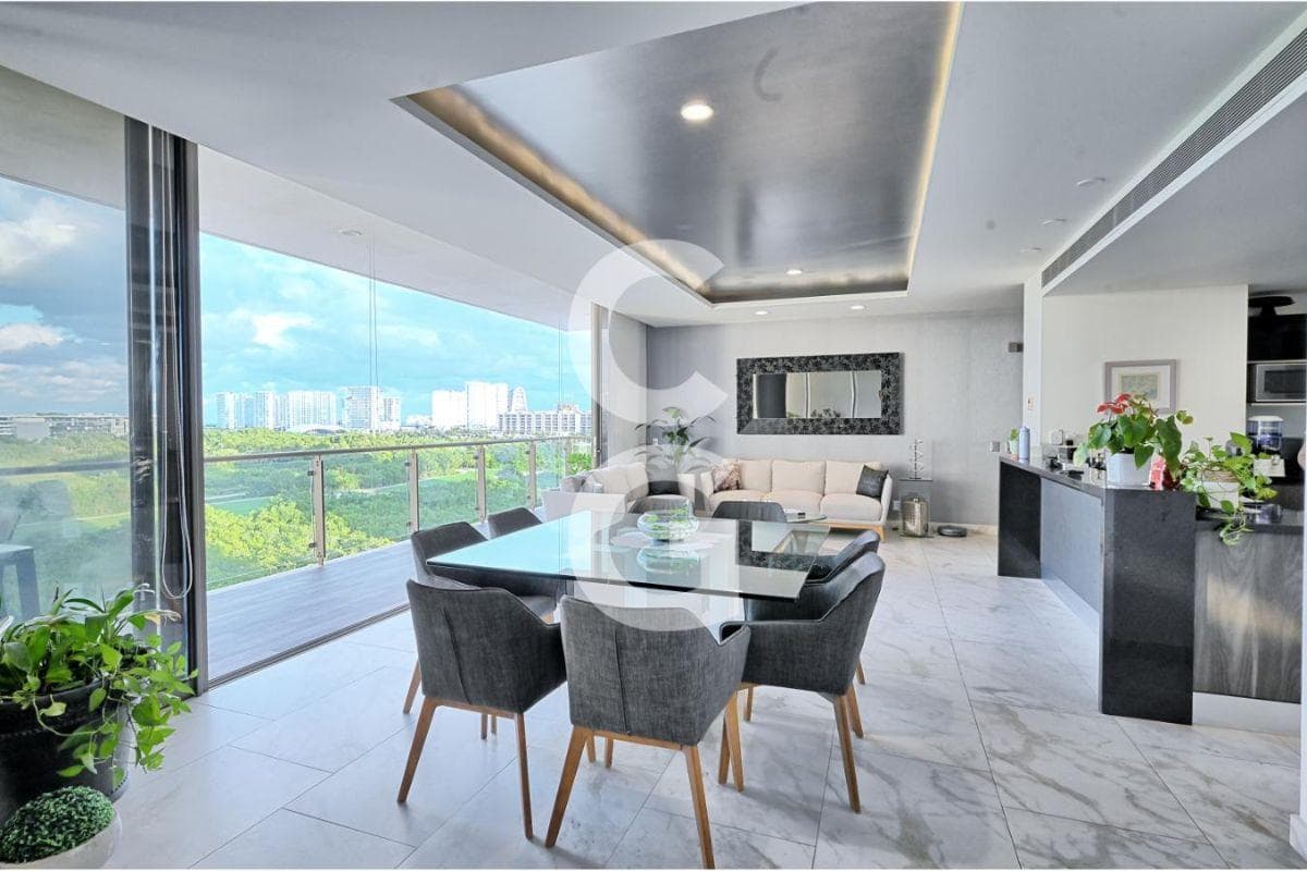 Apartment for Sale in the Be Towers Residential Complex with Views of the Caribbean Sea and the Golf Course
