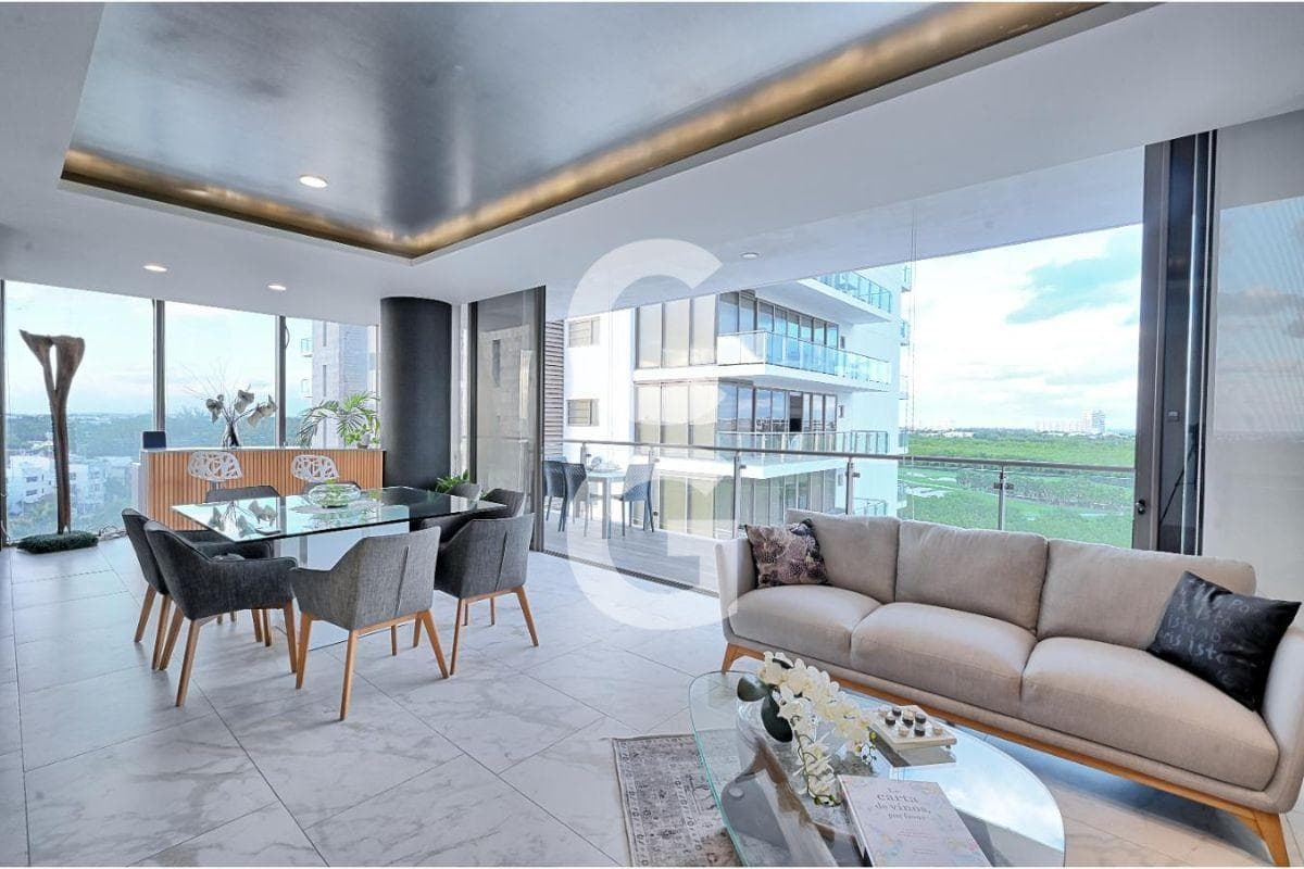Apartment for Sale in the Be Towers Residential Complex with Views of the Caribbean Sea and the Golf Course